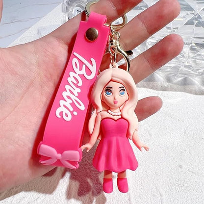Barbie Premium Rubber Keychain with Strap