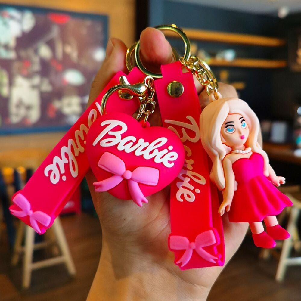 Barbie Premium Rubber Keychain with Strap