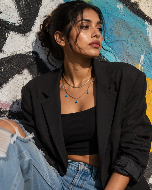 Mystic Serpent Eye Layered Necklace