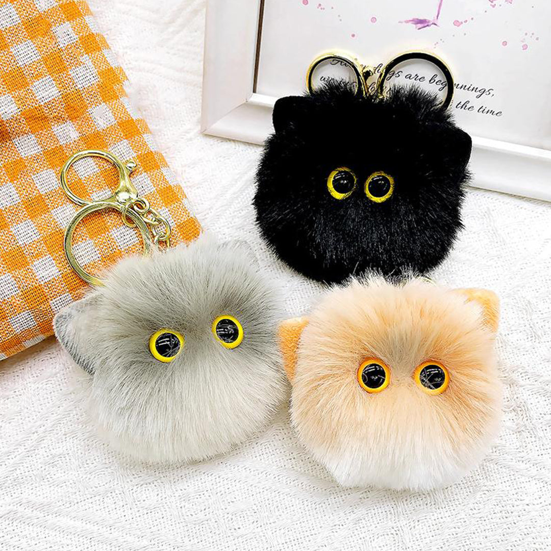 Cute Plush Cat Keychain Soft Toy Keyring