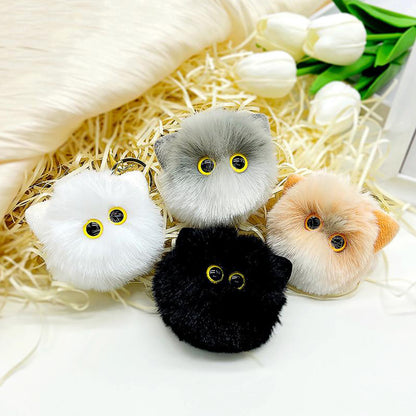 Cute Plush Cat Keychain Soft Toy Keyring