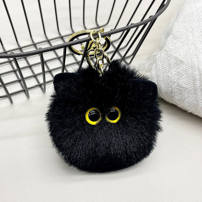 Cute Plush Cat Keychain Soft Toy Keyring