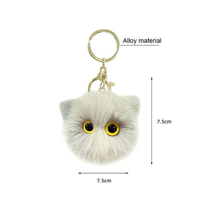 Cute Plush Cat Keychain Soft Toy Keyring