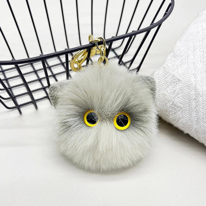 Cute Plush Cat Keychain Soft Toy Keyring
