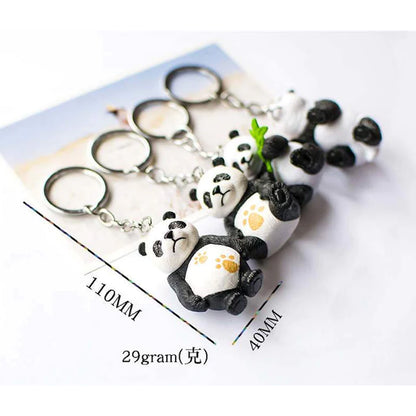 Tiny Panda Miniature Keychain