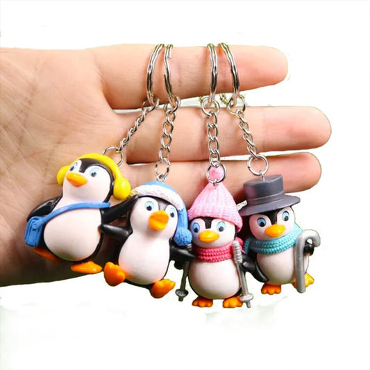 Cute Penguin Bird 3D Keychain: A Charming Companion [Pack of 2]