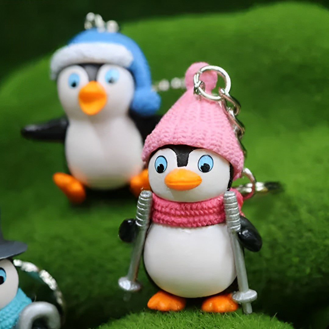 Cute Penguin Bird 3D Keychain: A Charming Companion [Pack of 2]