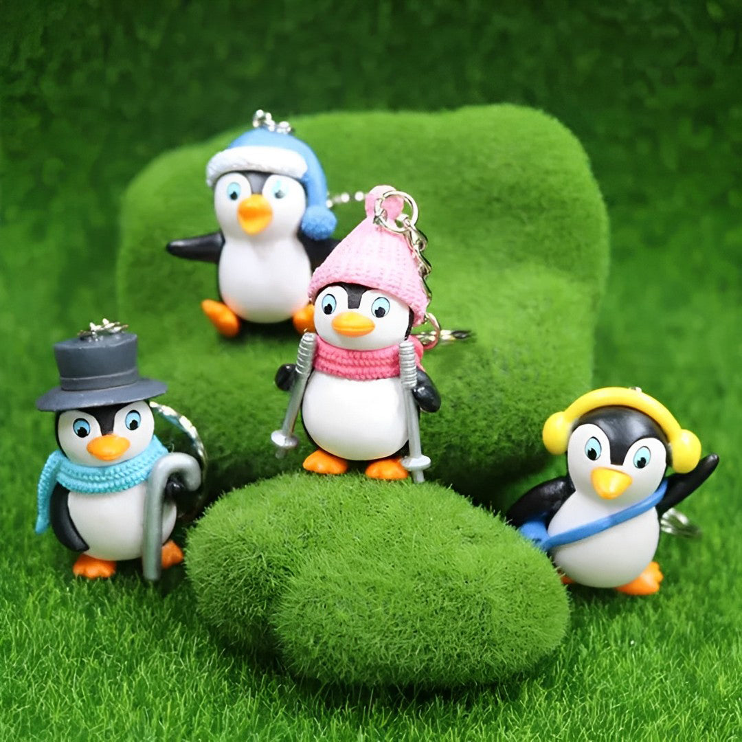 Cute Penguin Bird 3D Keychain: A Charming Companion [Pack of 2]