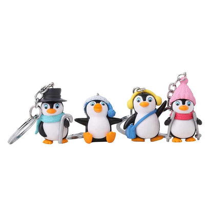 Cute Penguin Bird 3D Keychain: A Charming Companion [Pack of 2]