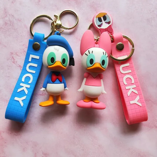 Donald Duck & Daisy Duck Rubber Keychain