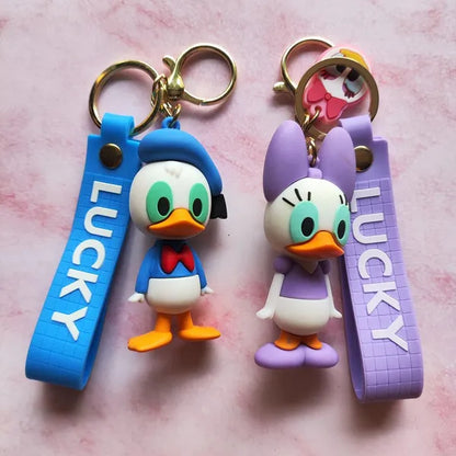 Donald Duck & Daisy Duck Rubber Keychain