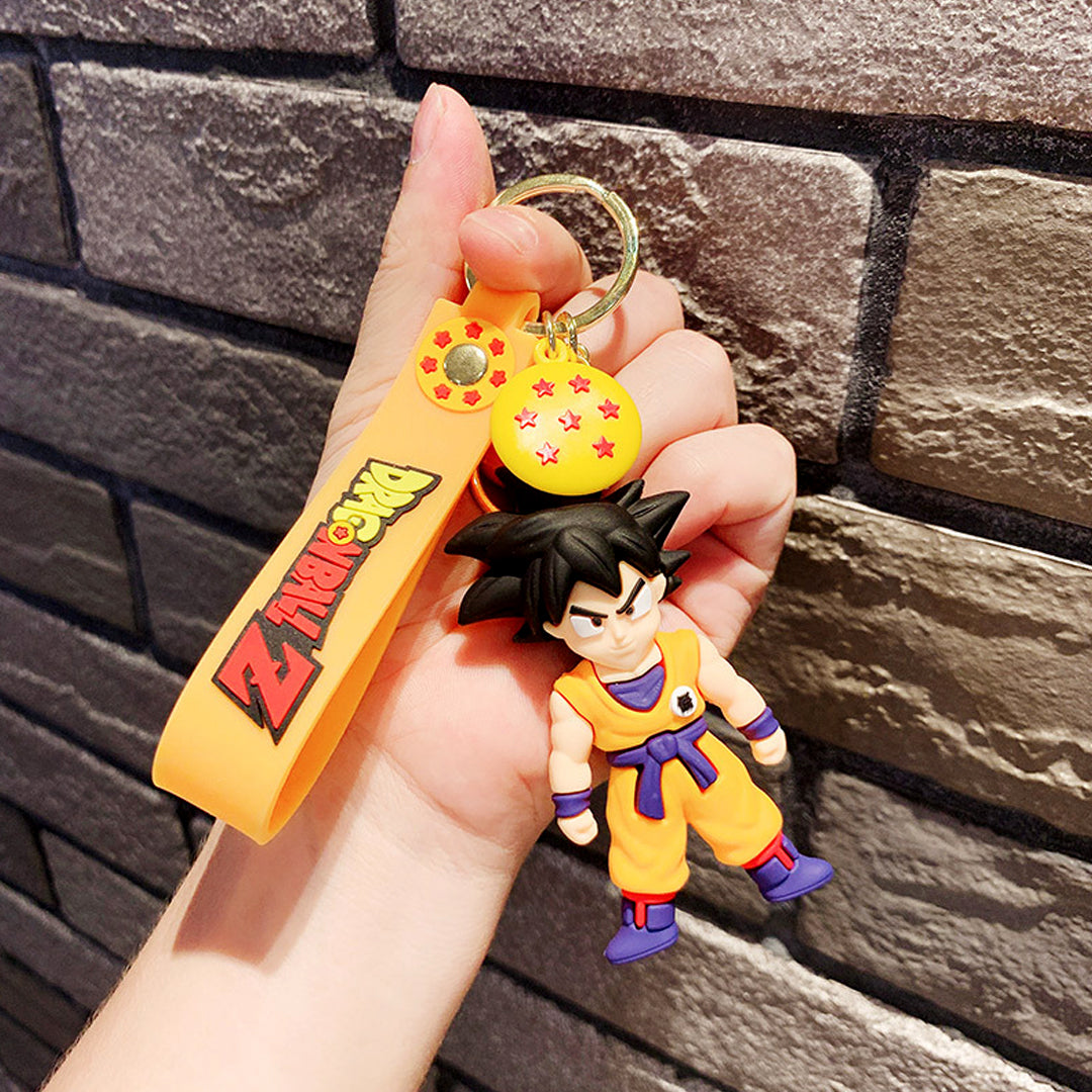 Dragon Ball Z - Goku 3D Keychain with Wrist Strap and Charm