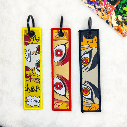 Demon Slayer: Rengoku Fabric Bag tags, Key tags