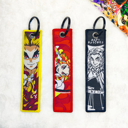 Demon Slayer: Rengoku Fabric Bag tags, Key tags