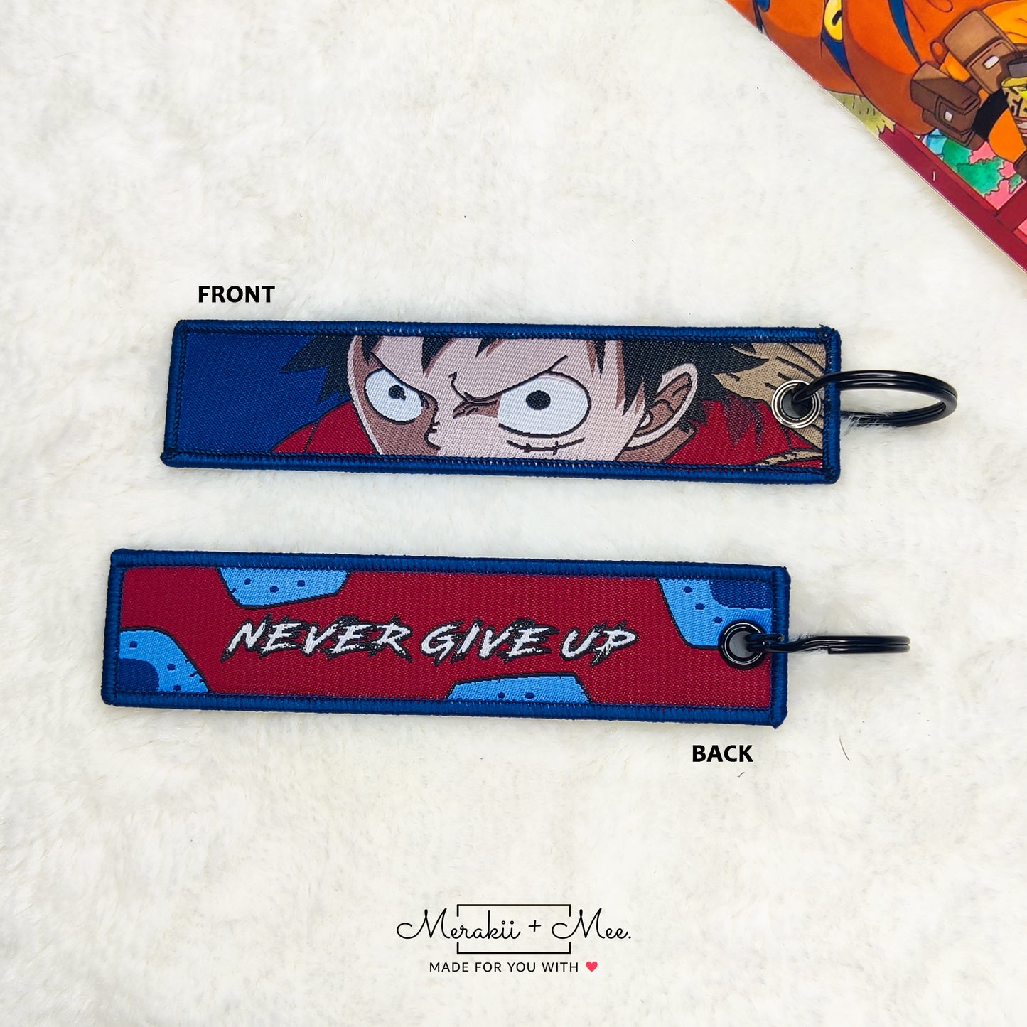 Japanese Anime Manga Series Inspired Fabric Keychain & Bagtags | Anime Merchandise