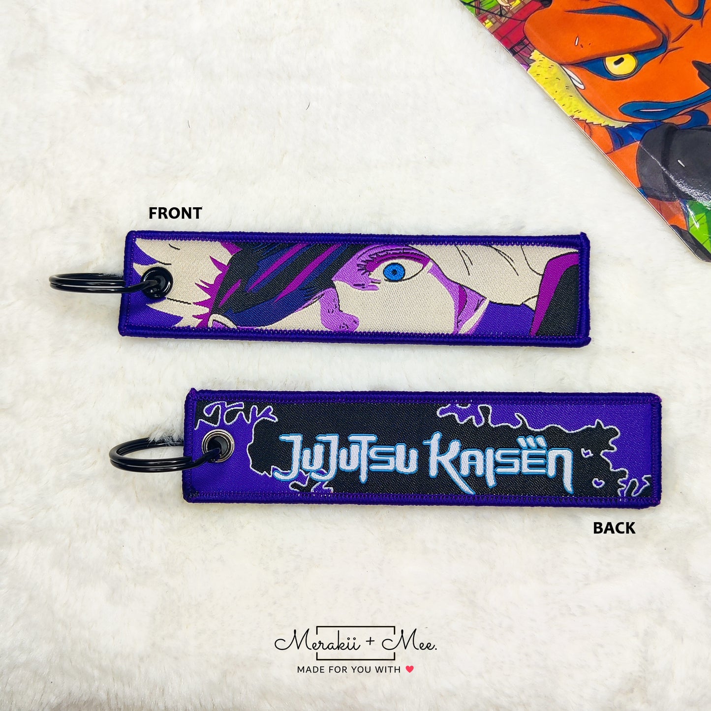 Japanese Anime Inspired Fabric Key charms for bags, keys, backpack