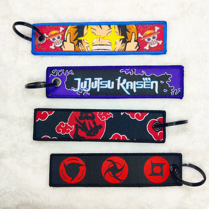 Japanese Anime Inspired Fabric Key charms for bags, keys, backpack