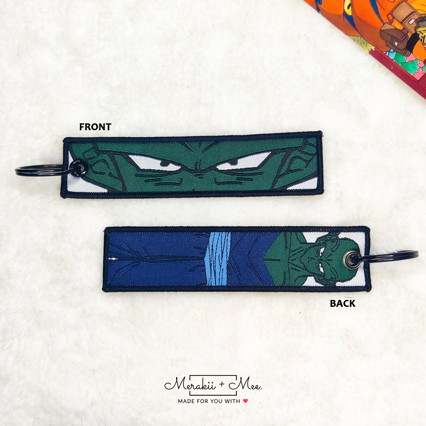 Japanese Anime Manga Series Inspired Fabric Keychain & Bagtags | Anime Merchandise