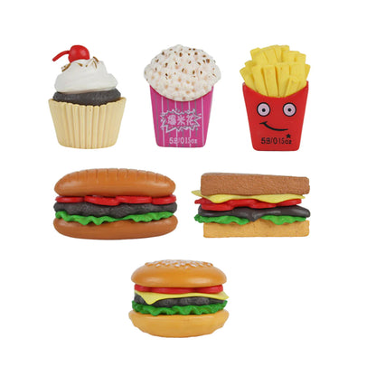 Burger, Fries, Sandwich, Cookie and Popcorn Keychain | Fast-food Burger Keychain