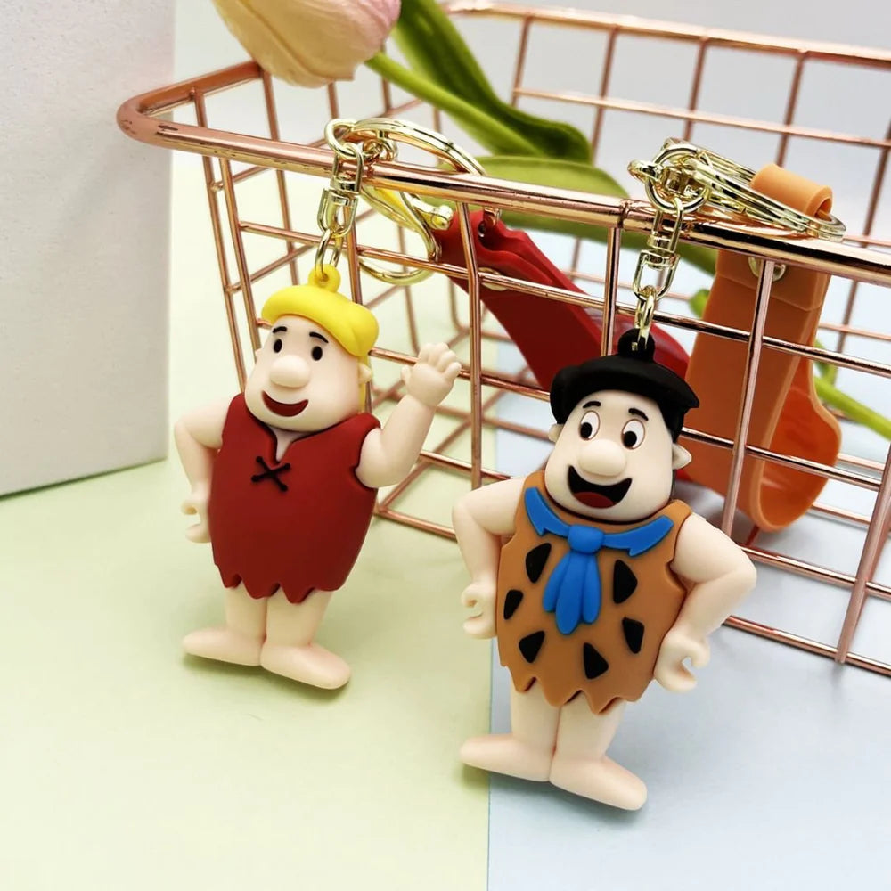Flinstones Silicone Keychain - Perfect Gift for 90s Kids!