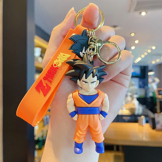 Goku Dragon Ball Z Anime Character 3D Rubber Keychain Merakii Mee
