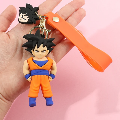 Goku Dragon Ball-Z Anime Character 3D Rubber Keychain