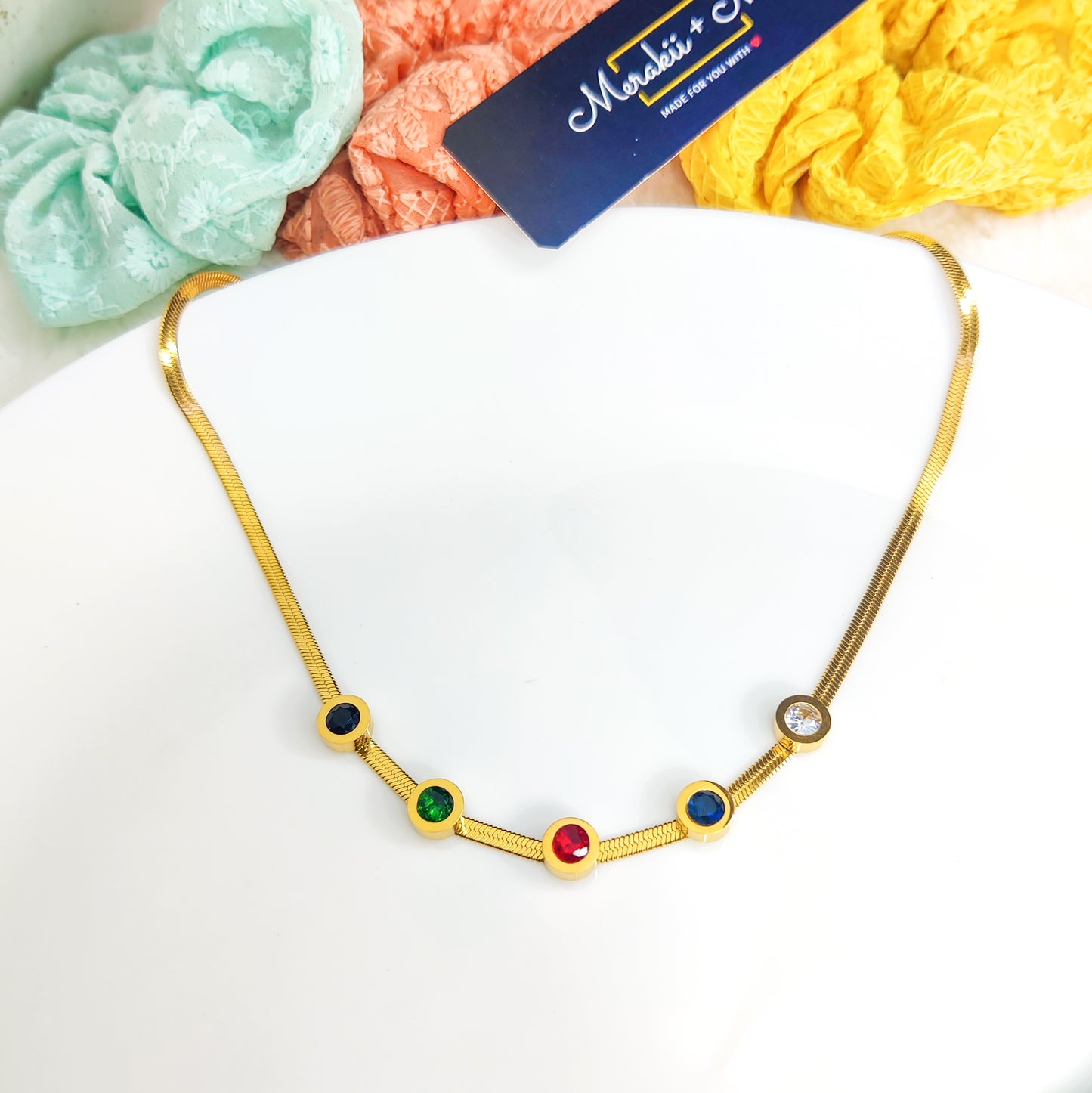 Prismatic Snake Chain Necklace