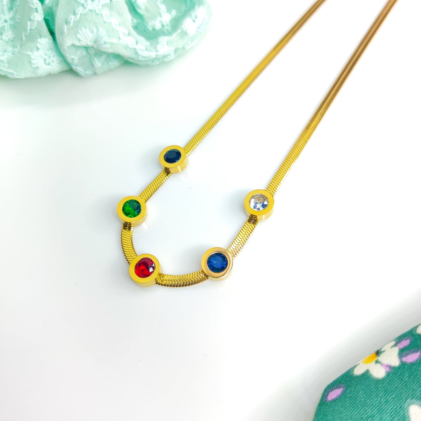 Prismatic Snake Chain Necklace