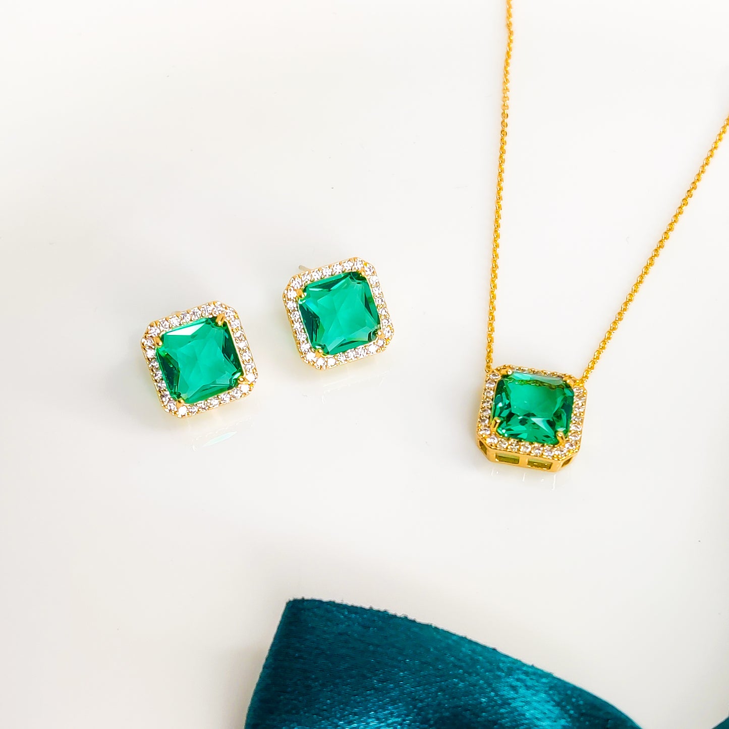 Sea Green Stone Combo Set