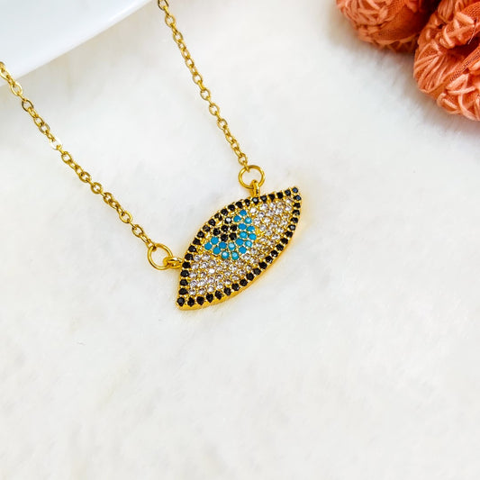 Gazing Evil Eye Necklace