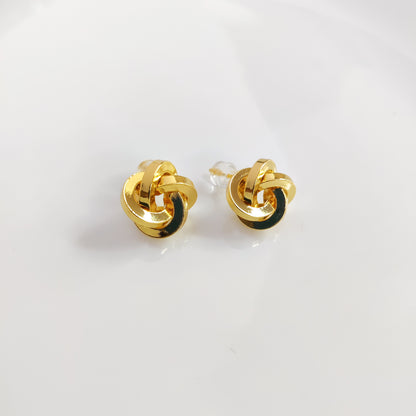 Chunky Knot Stud Earrings