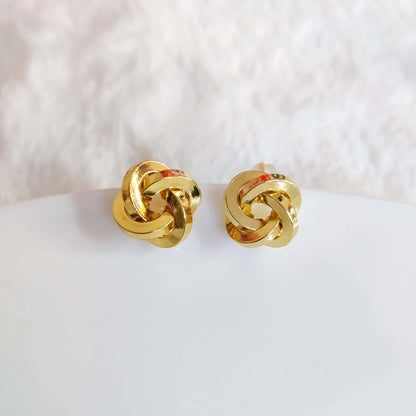 Chunky Knot Stud Earrings