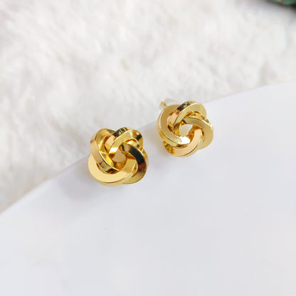 Chunky Knot Stud Earrings