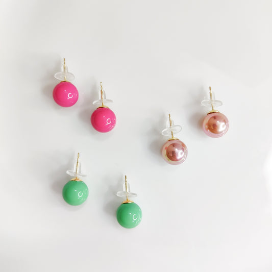 Color Ball Candy Stud Earrings