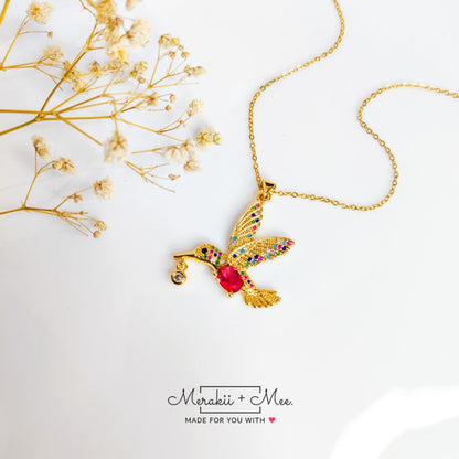 Ruby Feathered Serenade