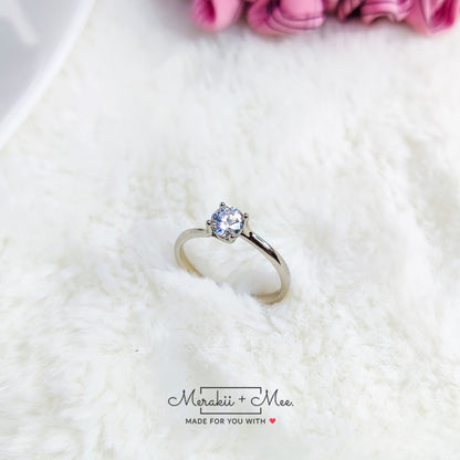 Delicate Diamond Promise Ring