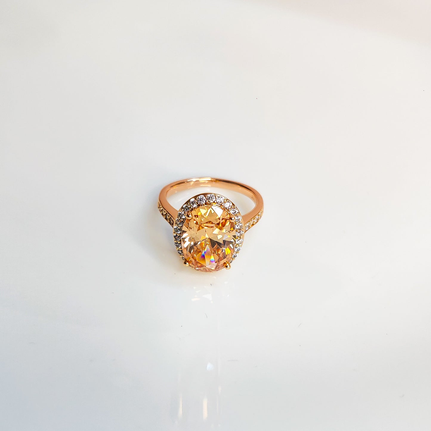 Dawn's Citrine Solitaire Ring