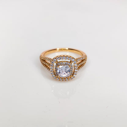 Regal Halo Radiance Strand Ring