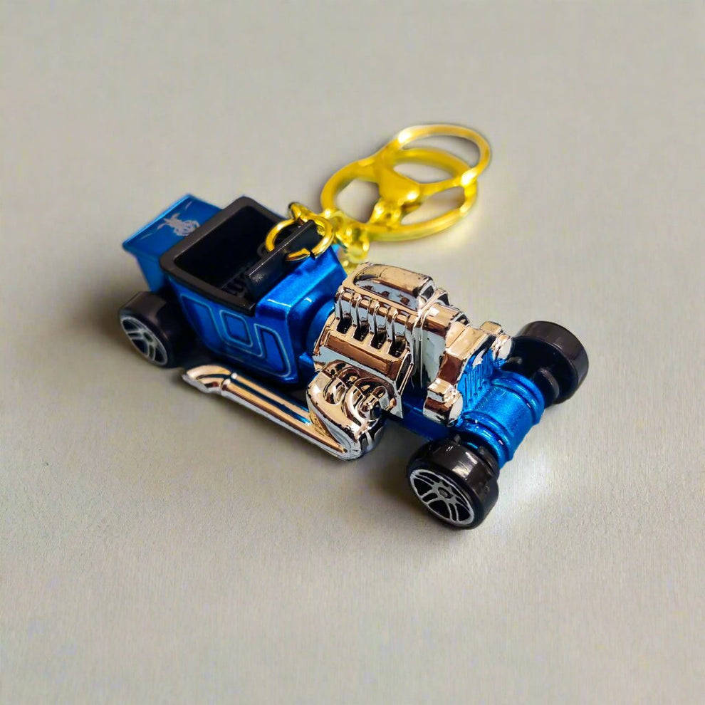 Classic Vintage Hotrod Metal Car Keychain | Premium Retro Diecast ...