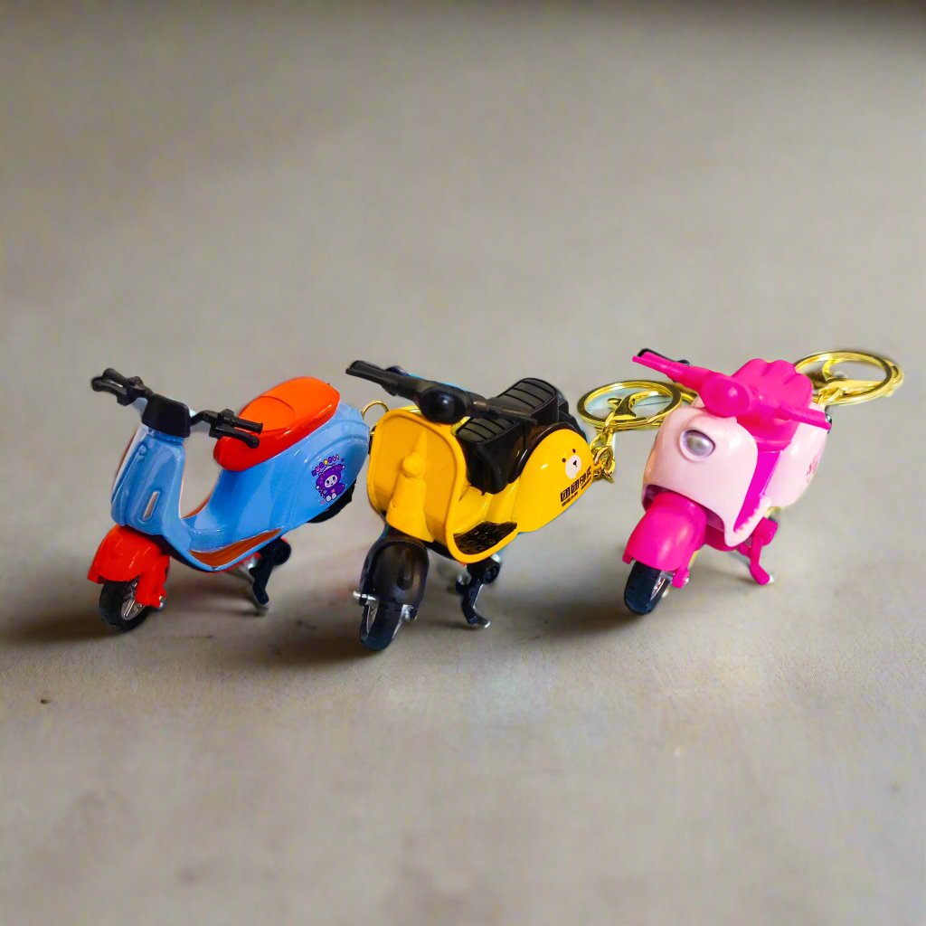 Retro Vespa-Inspired Toy Scooter Keychain