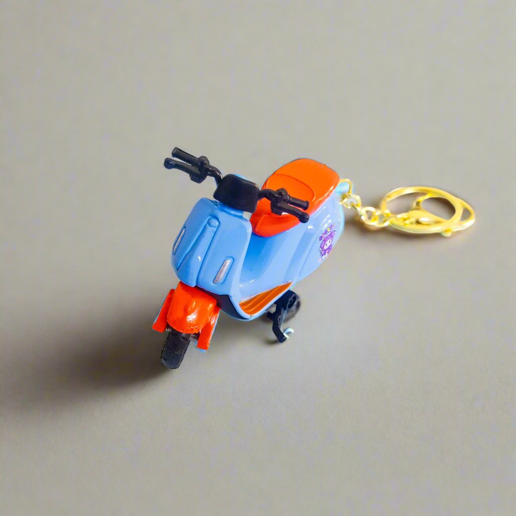 Retro Vespa-Inspired Toy Scooter Keychain