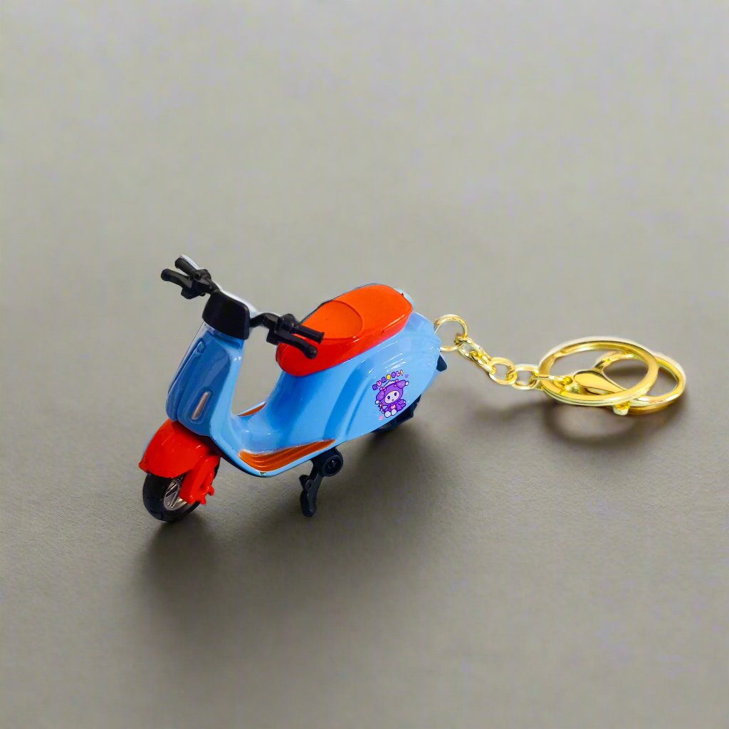 Retro Vespa-Inspired Toy Scooter Keychain