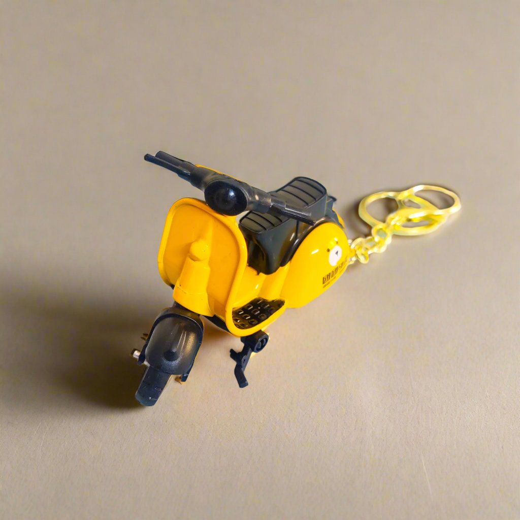 Retro Vespa-Inspired Toy Scooter Keychain