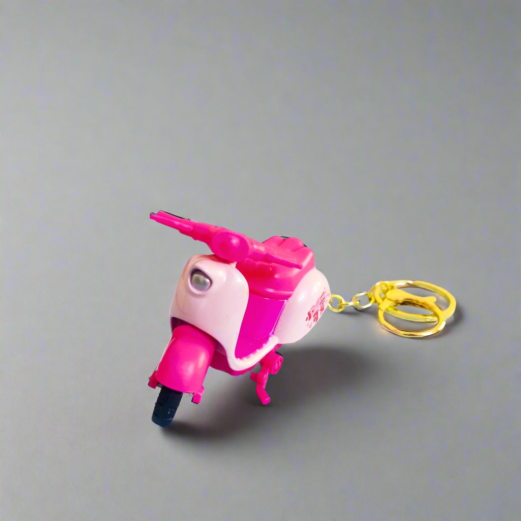 Retro Vespa-Inspired Toy Scooter Keychain