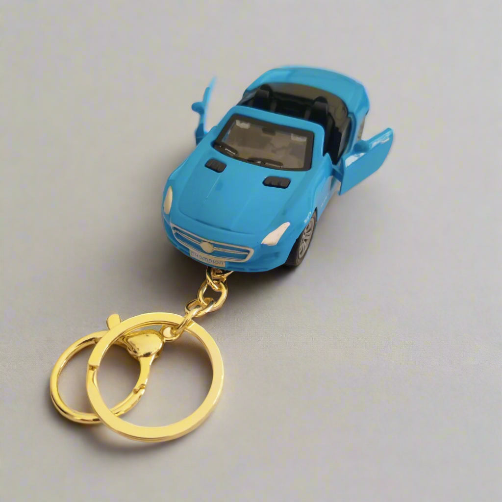 Miniature Supercars Pull-Back Diecast Toy Keychain – Luxury Sports Car Keyring