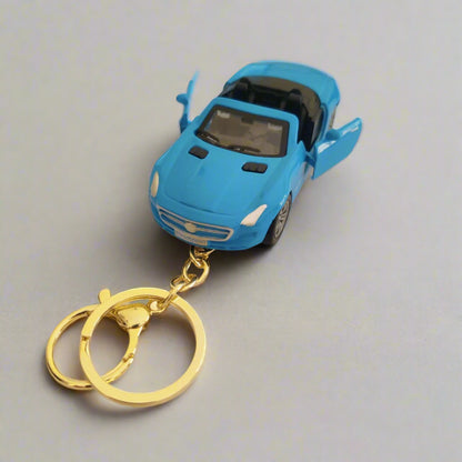 Miniature Supercars Pull-Back Diecast Toy Keychain – Luxury Sports Car Keyring