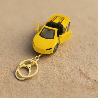 Miniature Supercars Pull-Back Diecast Toy Keychain – Luxury Sports Car Keyring