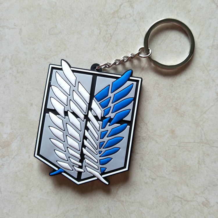 Attack on Titan Scout Regiment Emblem Silicon Rubber Keychain