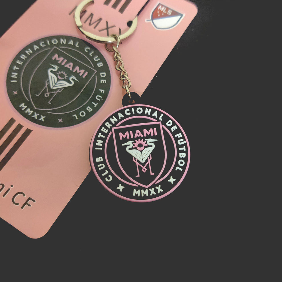 Inter Miami CF | Premium Double Sided Rubber Keychain – Merakii Mee