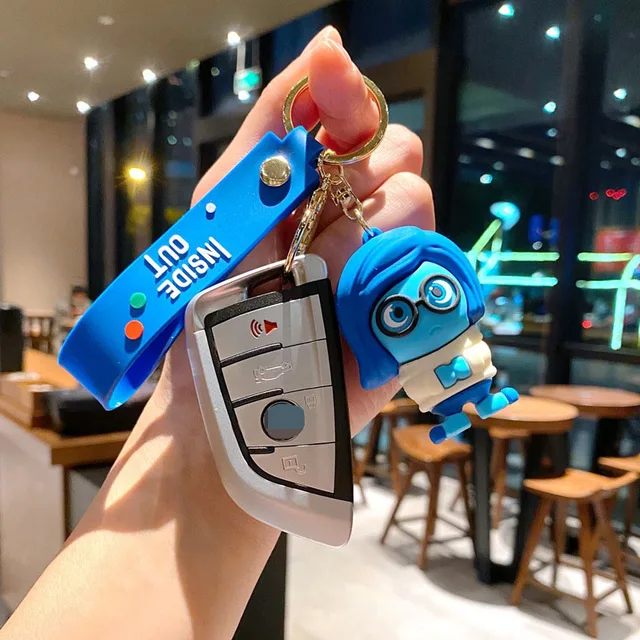 Inside Out 3D Rubber Keychains (SET OF 8)